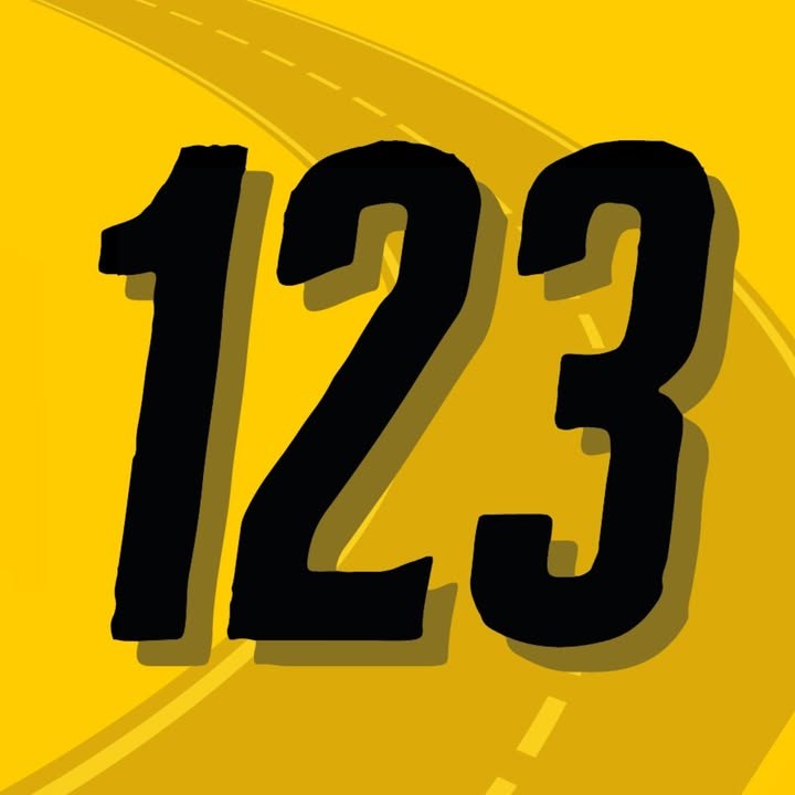 La route du logo de Mécanique 123, avec le chiffre 123.